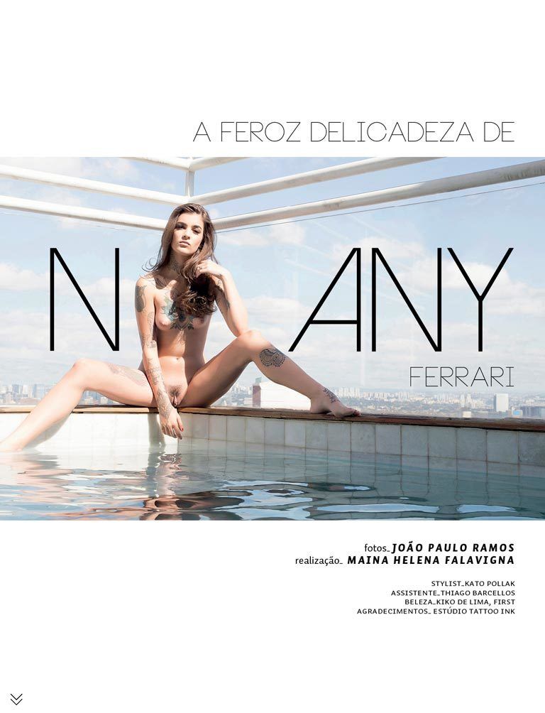 Revista Sexy Agosto 2015 :: A tatuada Nany Ferrari nua