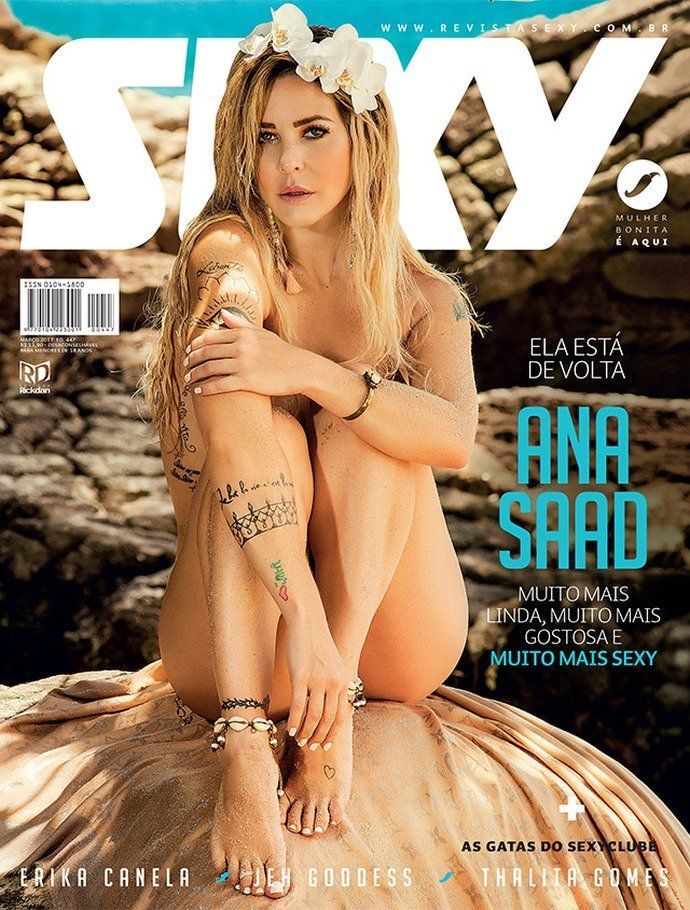 Ana Saad nua mais gostosa na Revista Sexy de Março 2017