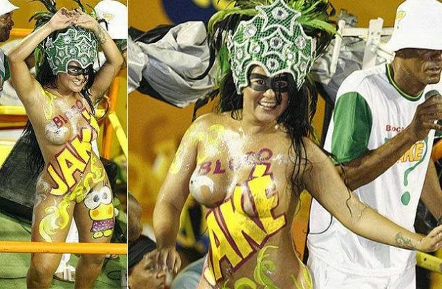 Carnaval 2022 - Flagras de famosas peladas mostrando a buceta